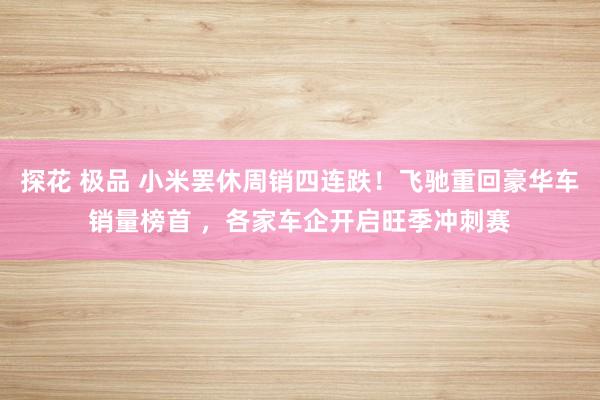 探花 极品 小米罢休周销四连跌！飞驰重回豪华车销量榜首 ，各家车企开启旺季冲刺赛