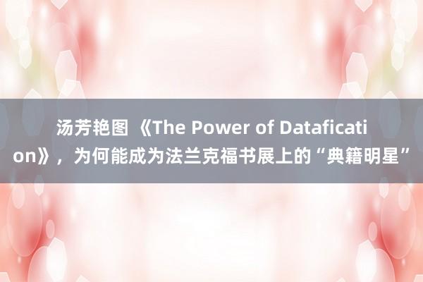 汤芳艳图 《The Power of Datafication》，为何能成为法兰克福书展上的“典籍明星”