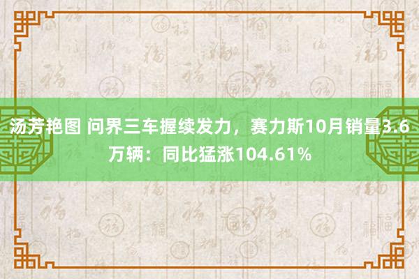 汤芳艳图 问界三车握续发力，赛力斯10月销量3.6万辆：同比猛涨104.61%