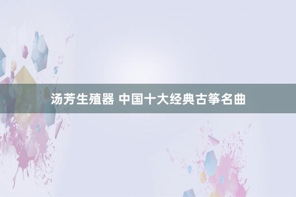 汤芳生殖器 中国十大经典古筝名曲