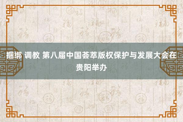 捆绑 调教 第八届中国荟萃版权保护与发展大会在贵阳举办