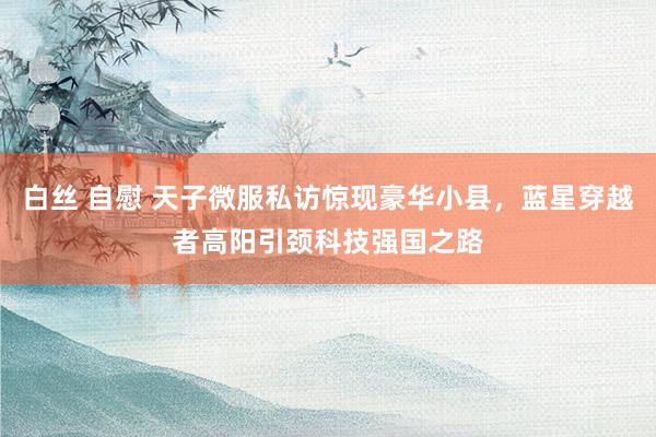 白丝 自慰 天子微服私访惊现豪华小县，蓝星穿越者高阳引颈科技强国之路