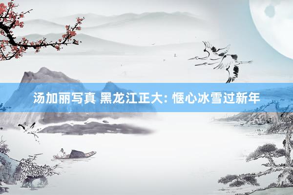 汤加丽写真 黑龙江正大: 惬心冰雪过新年