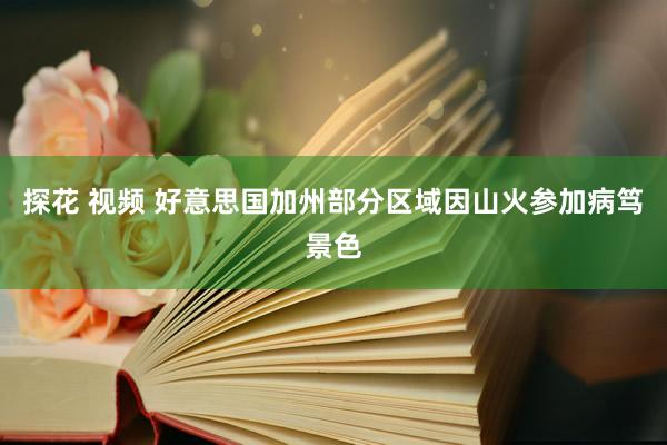 探花 视频 好意思国加州部分区域因山火参加病笃景色