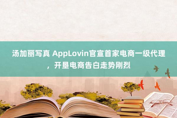 汤加丽写真 AppLovin官宣首家电商一级代理，开垦电商告白走势刚烈