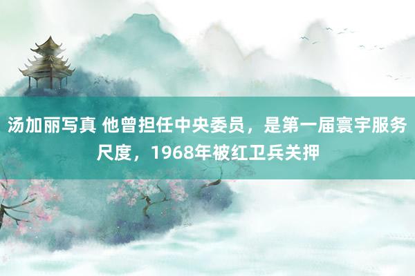 汤加丽写真 他曾担任中央委员，是第一届寰宇服务尺度，1968年被红卫兵关押