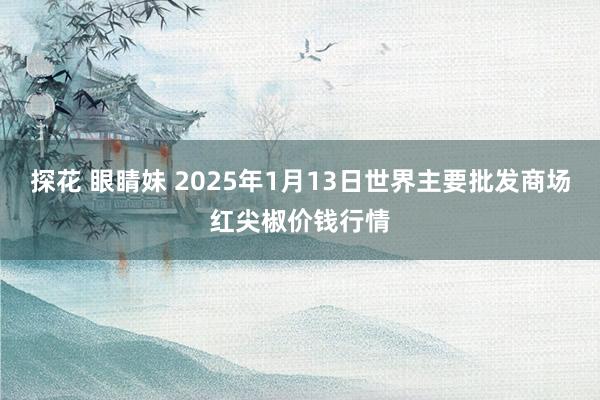 探花 眼睛妹 2025年1月13日世界主要批发商场红尖椒价钱行情