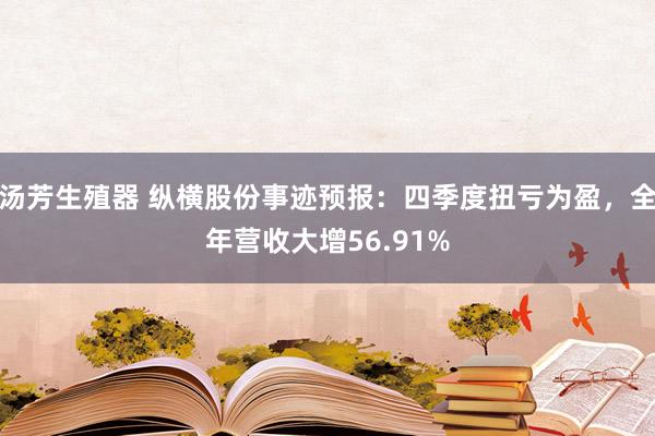 汤芳生殖器 纵横股份事迹预报：四季度扭亏为盈，全年营收大增56.91%