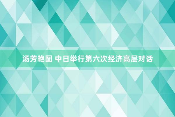 汤芳艳图 中日举行第六次经济高层对话