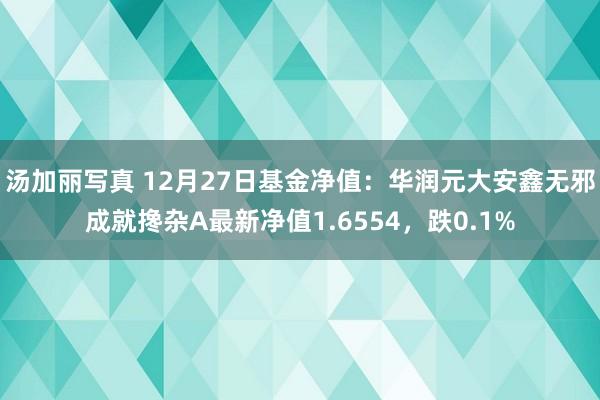 汤加丽写真 12月27日基金净值：华润元大安鑫无邪成就搀杂A最新净值1.6554，跌0.1%