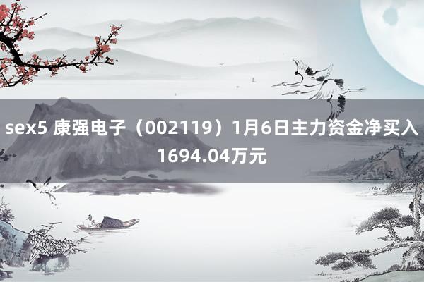 sex5 康强电子（002119）1月6日主力资金净买入1694.04万元