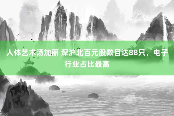 人体艺术汤加丽 深沪北百元股数目达88只，电子行业占比最高