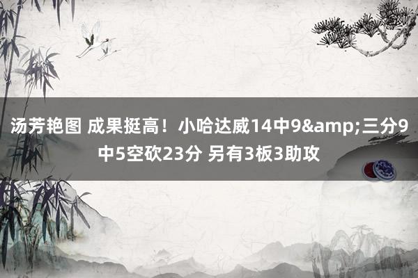 汤芳艳图 成果挺高！小哈达威14中9&三分9中5空砍23分 另有3板3助攻