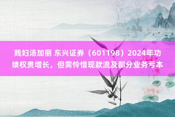 贱妇汤加丽 东兴证券（601198）2024年功绩权贵增长，但需怜惜现款流及部分业务亏本