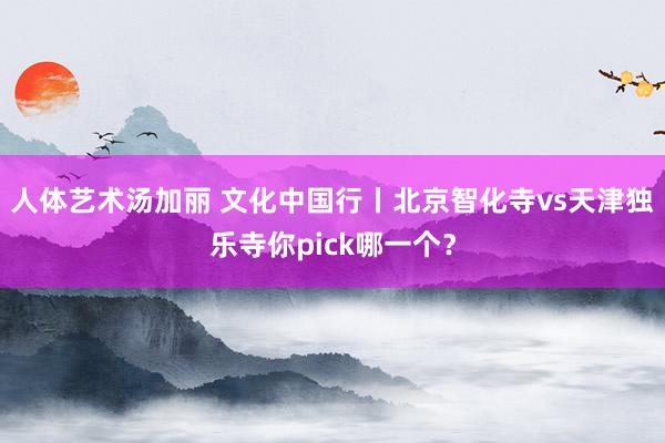 人体艺术汤加丽 文化中国行丨北京智化寺vs天津独乐寺你pick哪一个？
