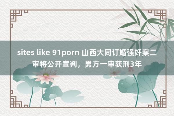 sites like 91porn 山西大同订婚强奸案二审将公开宣判，男方一审获刑3年
