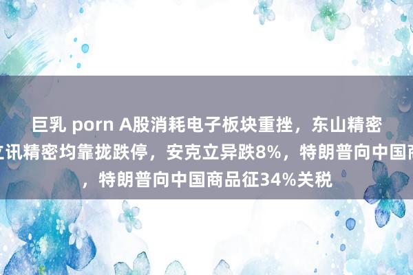 巨乳 porn A股消耗电子板块重挫，东山精密、歌尔股份、立讯精密均靠拢跌停，安克立异跌8%，特朗普向中国商品征34%关税