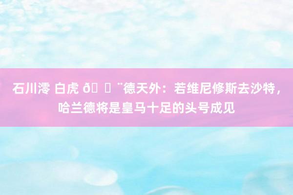 石川澪 白虎 🚨德天外：若维尼修斯去沙特，哈兰德将是皇马十足的头号成见