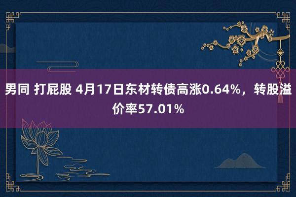 男同 打屁股 4月17日东材转债高涨0.64%，转股溢价率57.01%