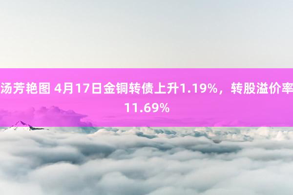 汤芳艳图 4月17日金铜转债上升1.19%，转股溢价率11.69%